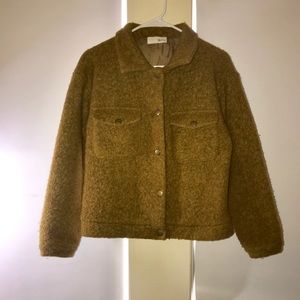 Mustard yellow cropped jacket